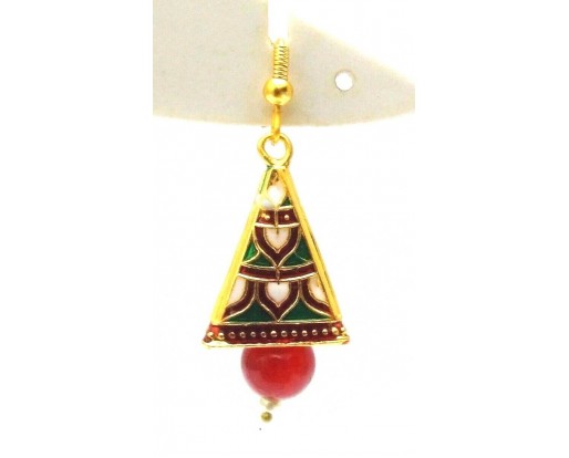 Meenakari Minakari Enamel Jhumka Jhumki Handmade Earring Jewelry Chandelier A127
